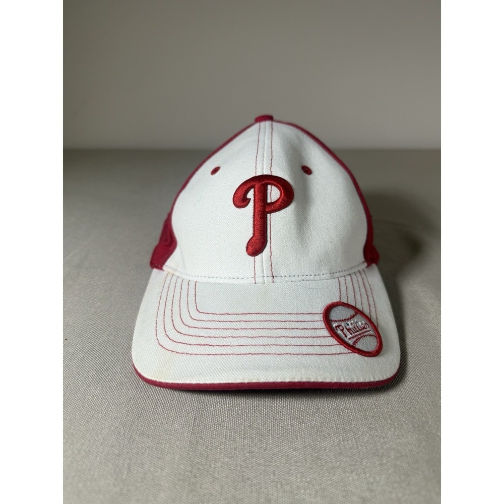 VINTAGE Philadelphia Phillies Hat Youth Twins Enterprise Red White MLB Baseball